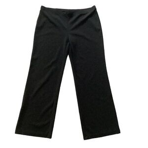 EXPRESS Lightweight Black Stretch Cropped Flare Pull-On Pants Sz S 15U